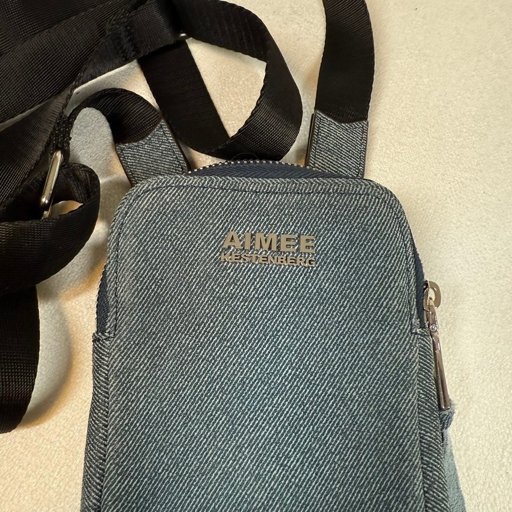 Aimee Kestenberg Denim Crossbody Phone Bag Mini Pocket Bag